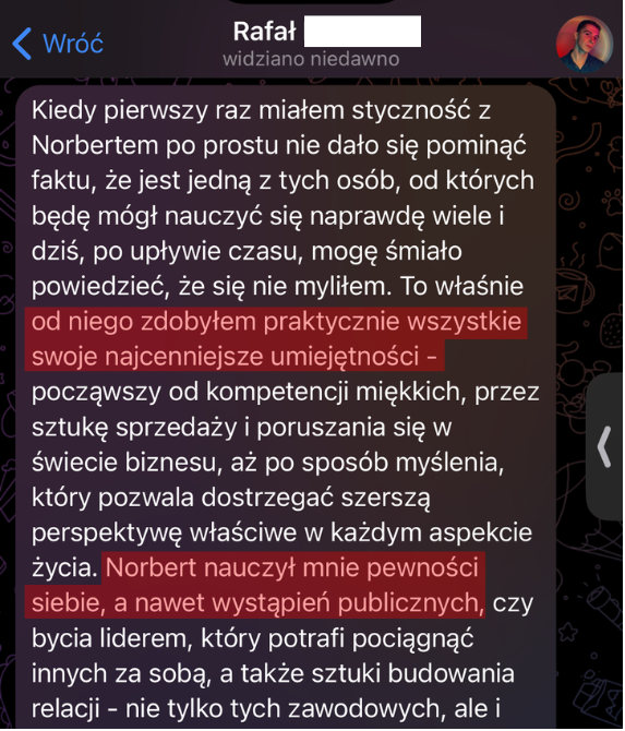 Opinia Rafała P. — skrót